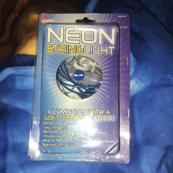 54 studio neon string light blue for car New - Picture 2 of 5